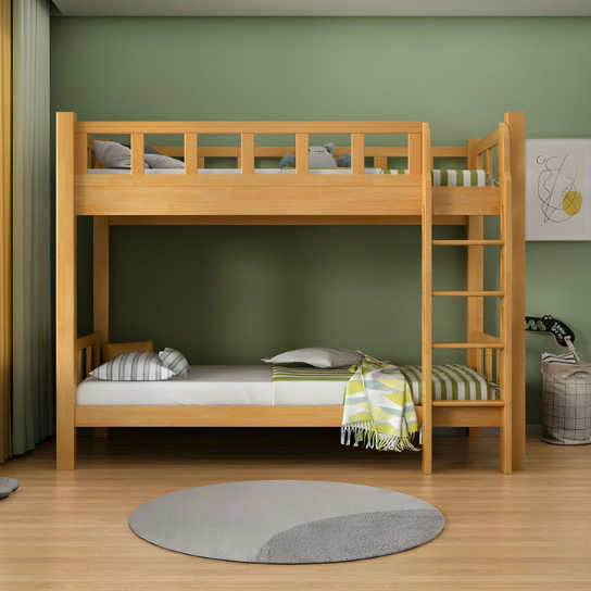 Rustic Mango Solid Wooden Foton Beds In Natural Finish